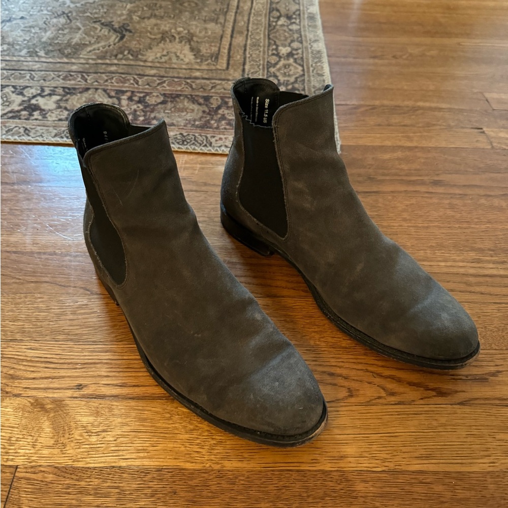 Thursday Grey Suede Boots